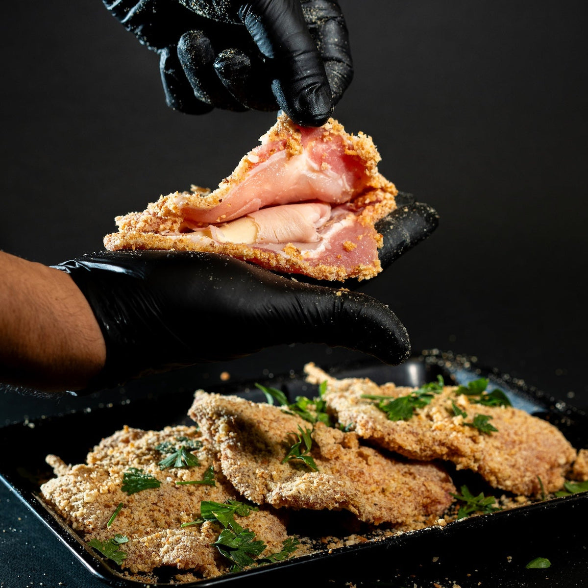 Cordon Blue di lonza pronti da cuocere con prosciutto cotto e formaggio Edamer – Macelleria SMAP